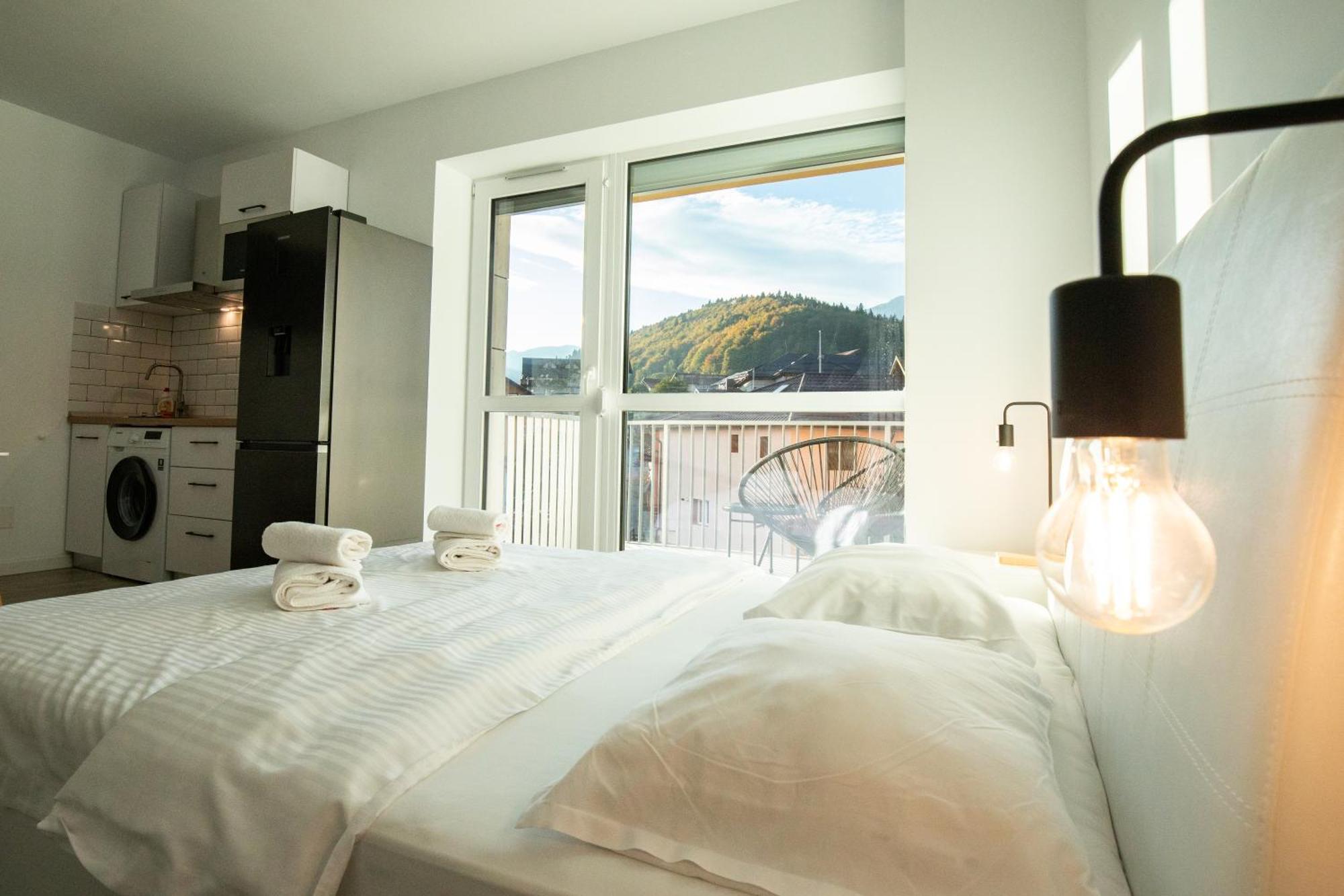 Cozy Studio 4 People With Parking Sinaia Eksteriør billede